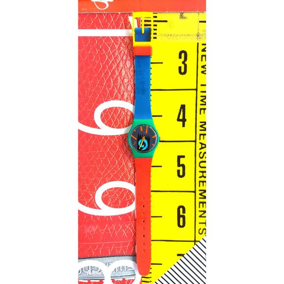 Swatch watch GAMBELA LG102 1986 Standard Ladies rare Swiss made New old stock - Picture 3 of 10